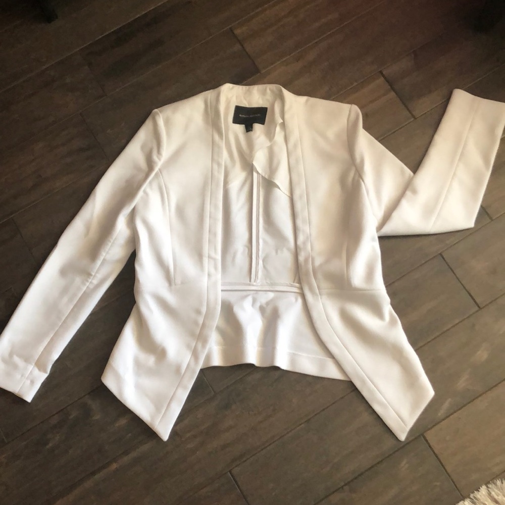 BR white Tuxedo blazer  in size 10